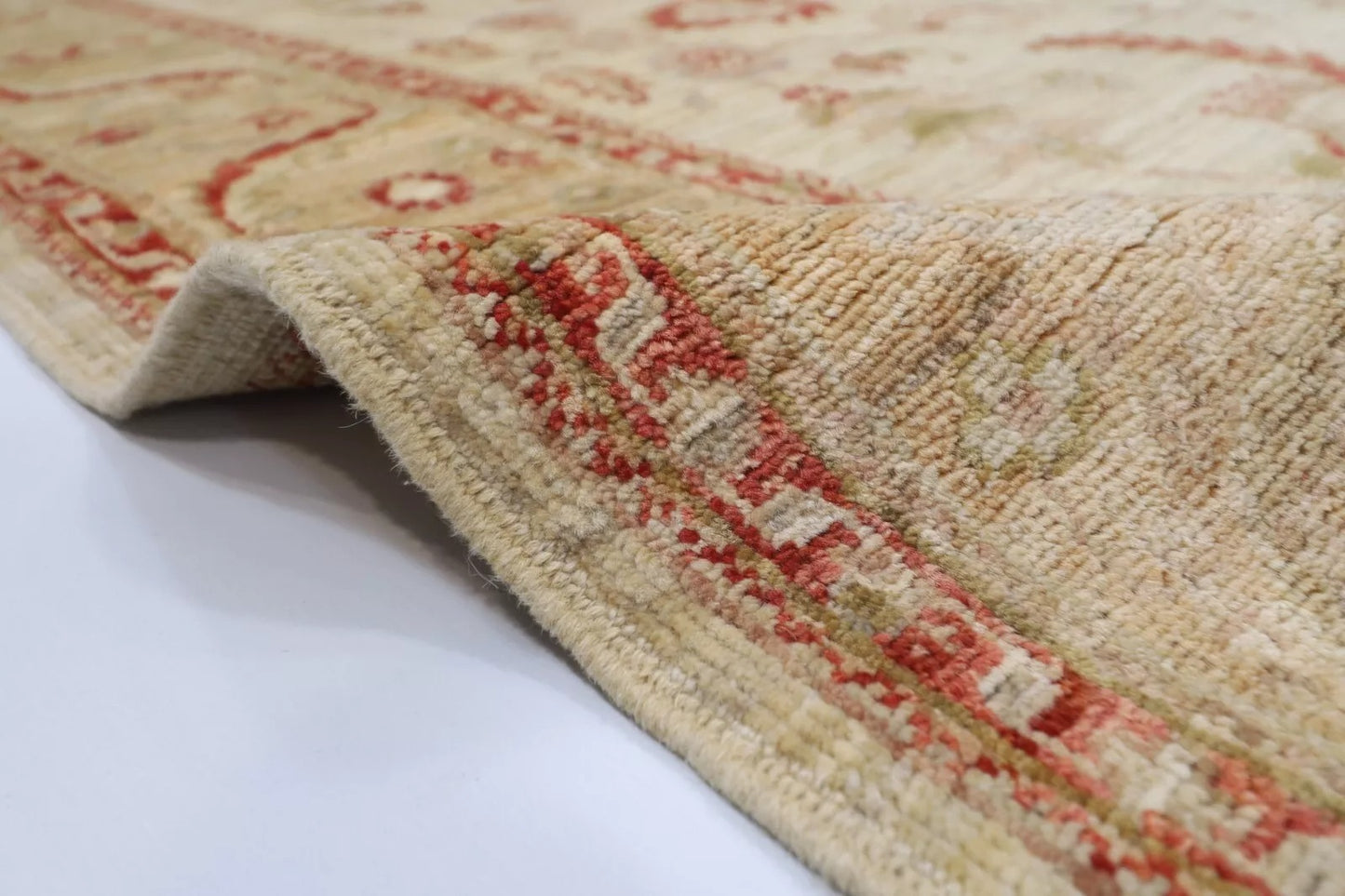 154 x 203 cm | Ziegler Afghan Tribal Hand Knotted Veg Dye Wool Carpet