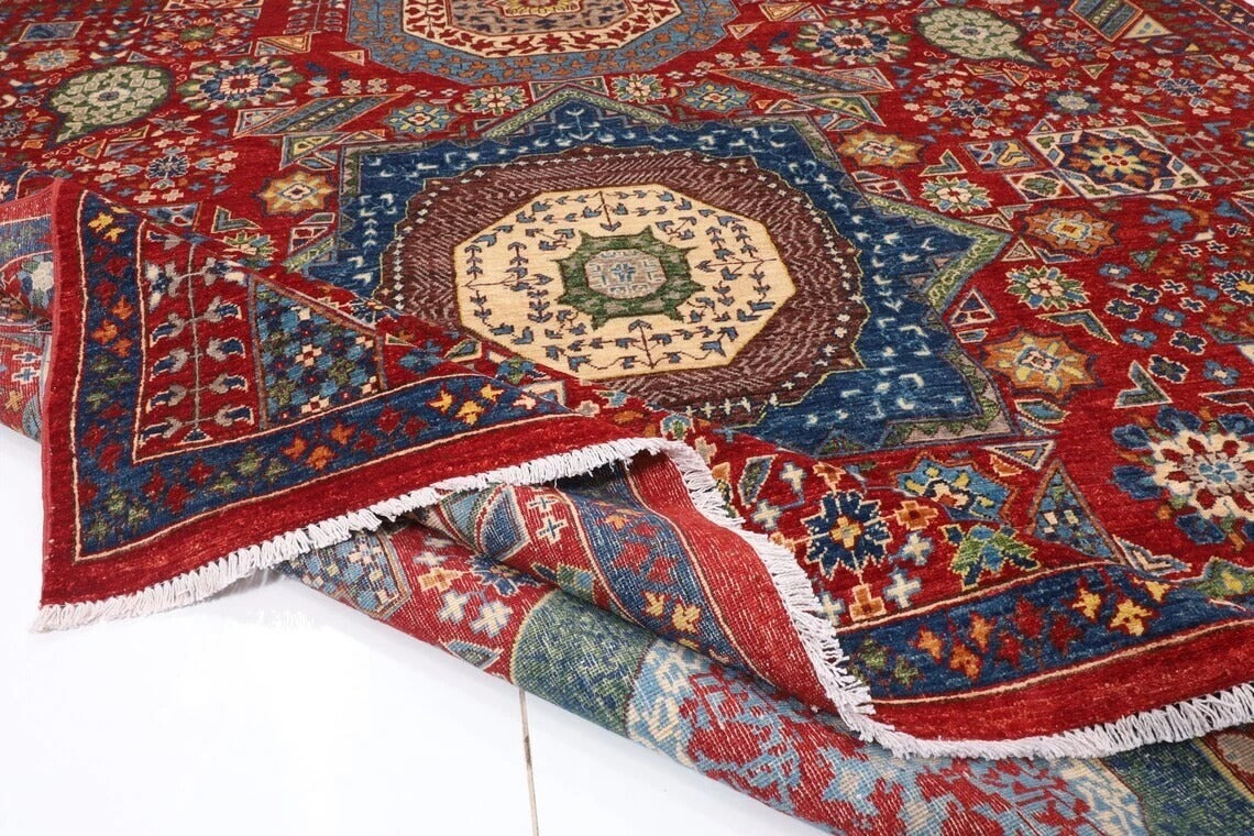 250 x 310 cm | Mamluk Afghan Tribal Hand Knotted Carpet