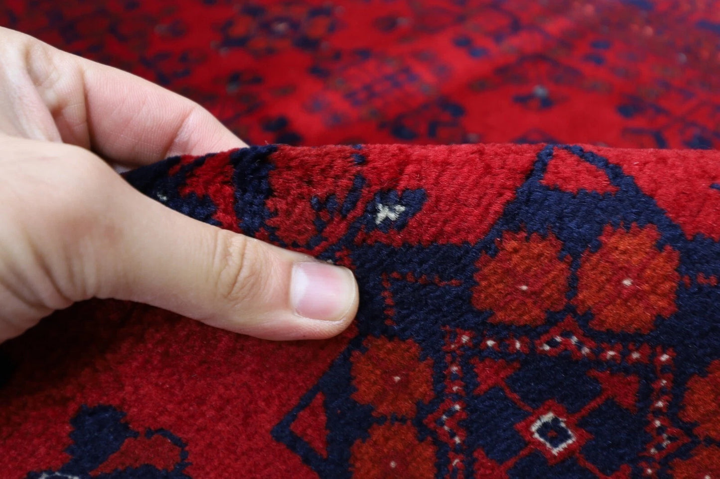 132 x 202 cm | Belgic Afghan Tribal Hand Knotted Veg Dye Wool carpet