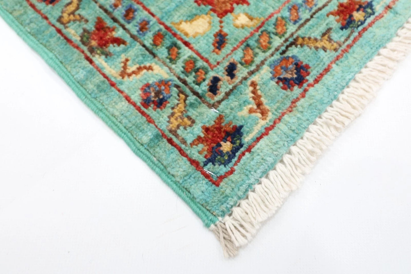 200 x 294 cm | Sultani Turquoise Afghan Tribal Hand Knotted Carpet