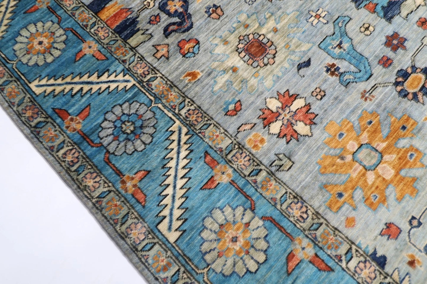 185 x 276 cm |  Bidjar Gray Afghan Tribal Hand Knotted Veg Dye Wool carpet