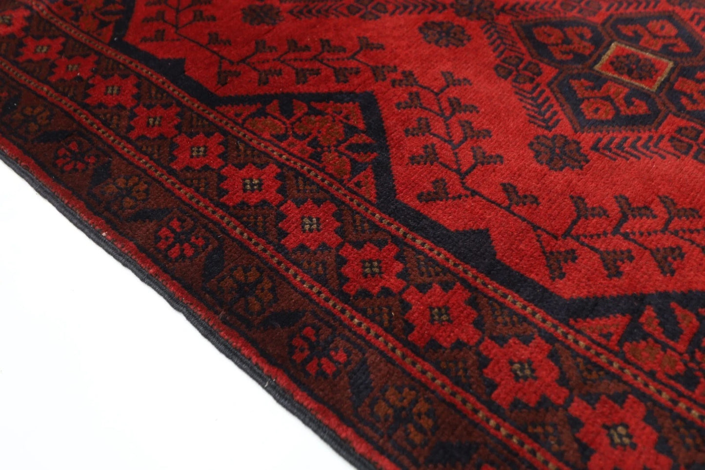 80 x 190 cm | Khal Mohammadi Afghan Tribal Hand Knotted Wool Runner