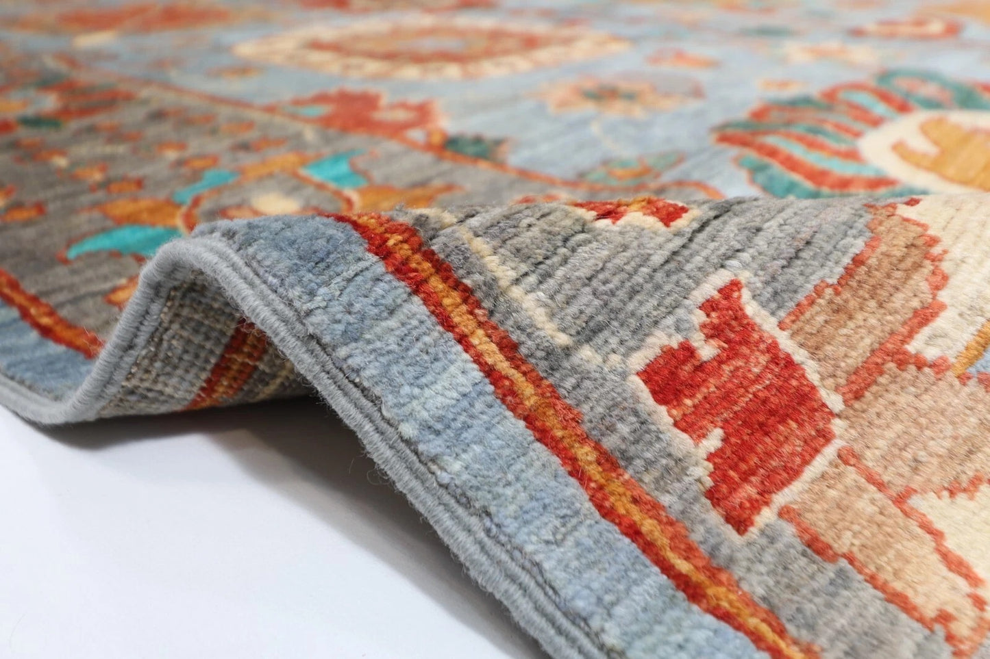 183 x 269 cm | Bidjar Gray Afghan Tribal Hand Knotted Veg Dye Wool carpet