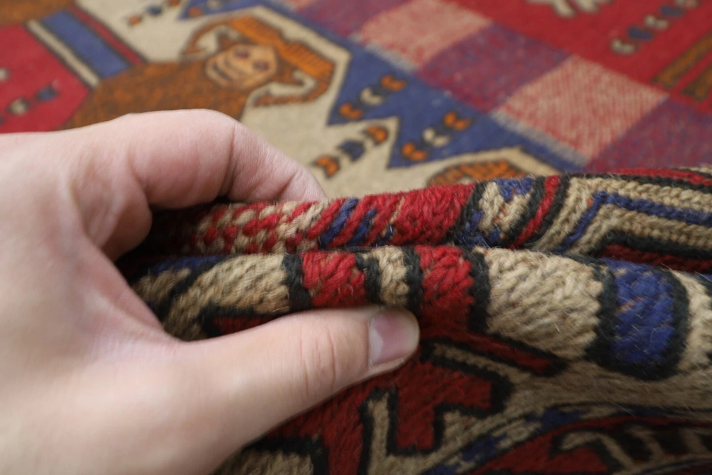 192 x 271 cm | Barjesta Flat Weaved Afghan Tribal Hand Knotted Wool Carpet kilim