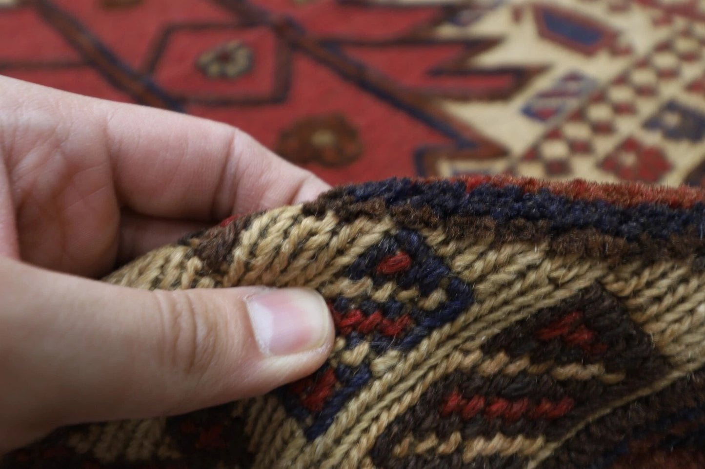 188 x 266 cm | Barjesta Flat Weaved Afghan Tribal Hand Knotted Wool Carpet kilim