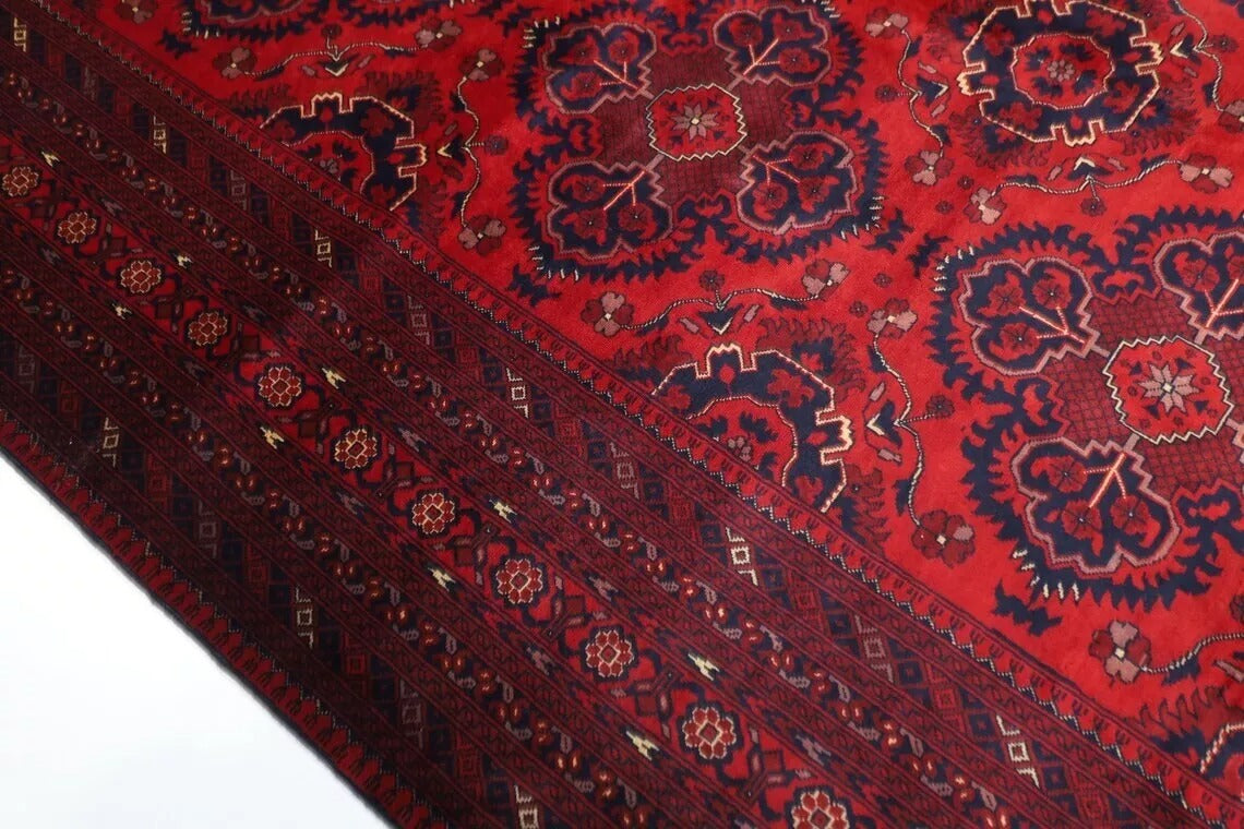 202 x 312 cm | Belgic Afghan Tribal Hand Knotted Carpet