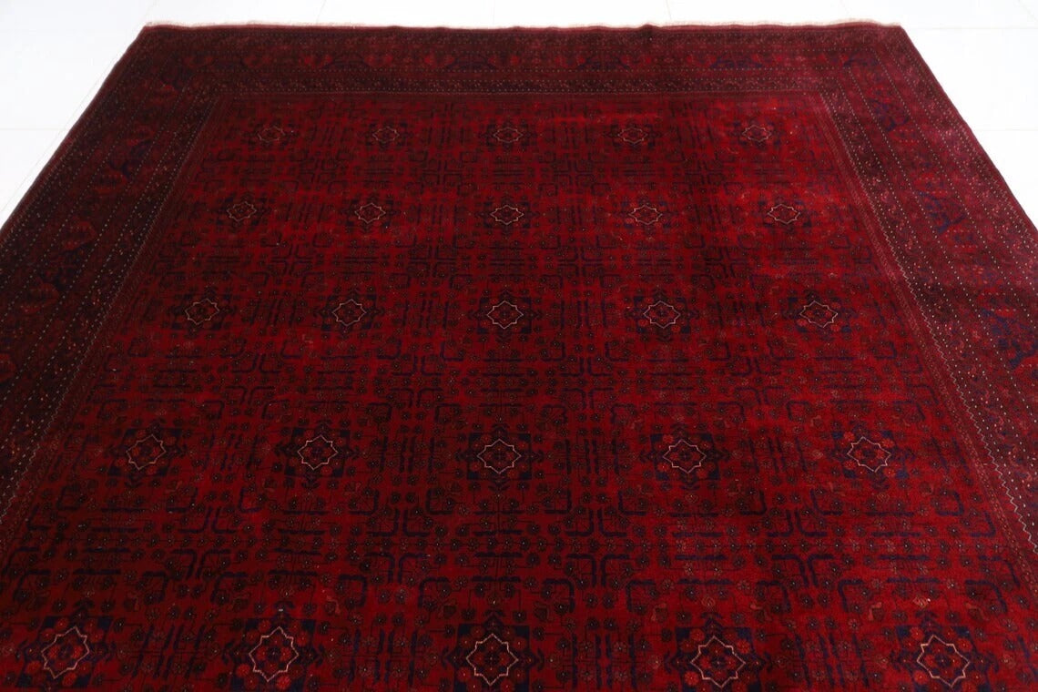 253 x 345 cm | Belgic Afghan Tribal Hand Knotted Carpet