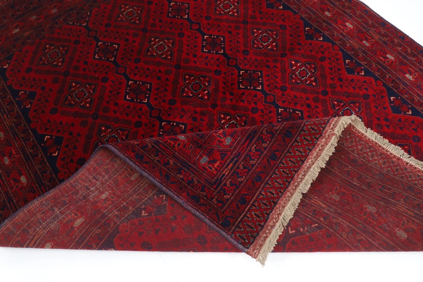 155 x 200 cm | Belgic Tribal Hand Knotted Wool Carpet