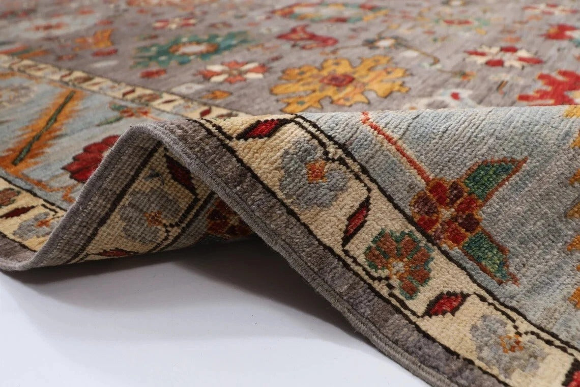 186 x 270 cm | Bidjar Gray Afghan Tribal Hand Knotted Veg Dye Wool carpet