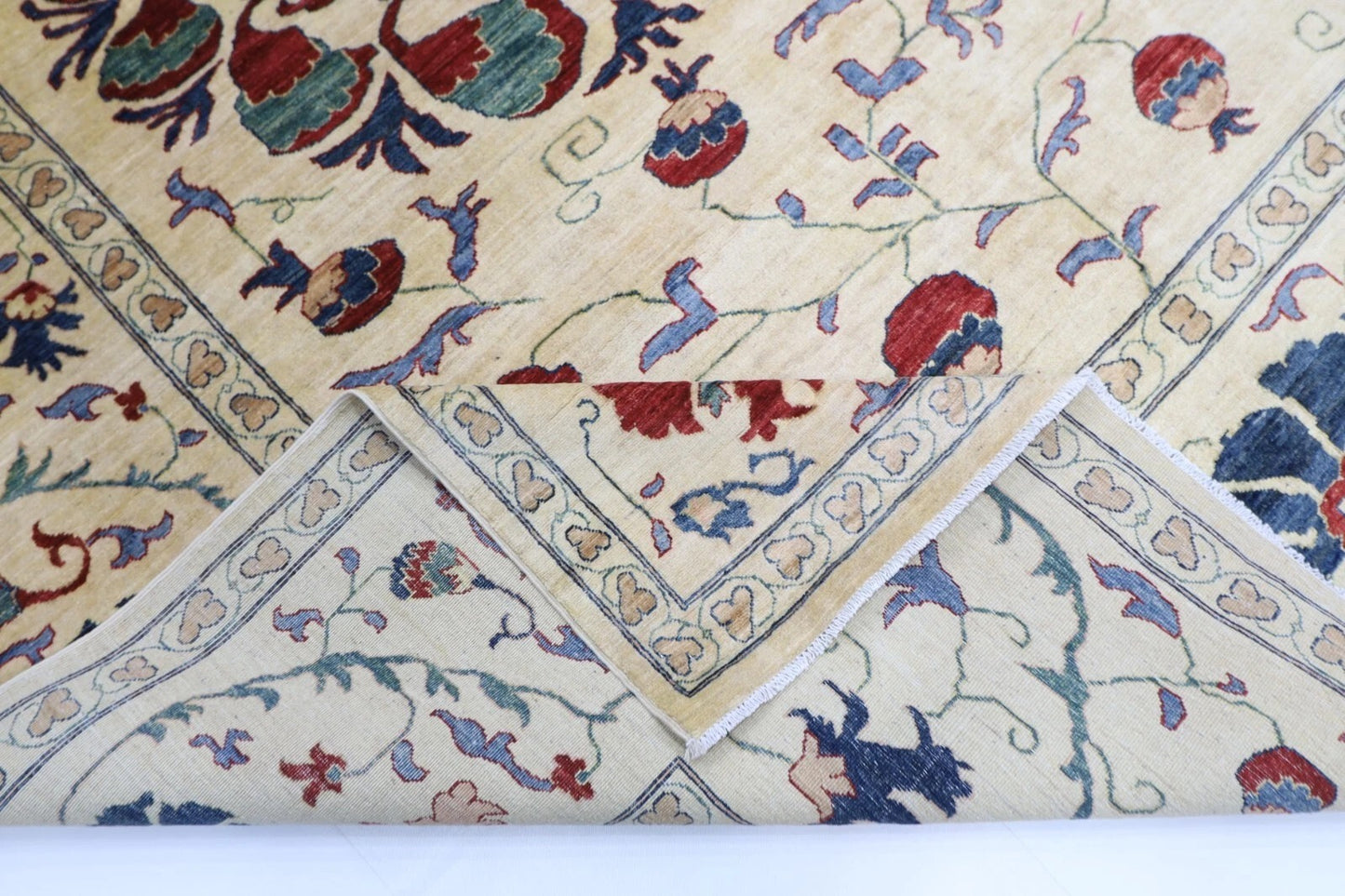 273 x 354 cm | Suzani Afghan Tribal Hand Knotted Carpet