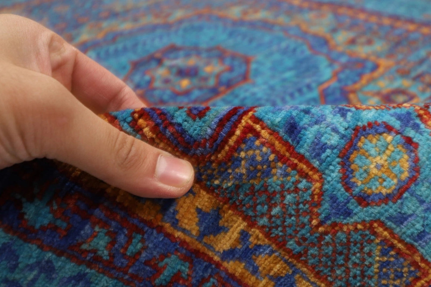 130 x 180 cm | Mamluk Afghan Tribal Hand Knotted Veg Dye Wool carpet