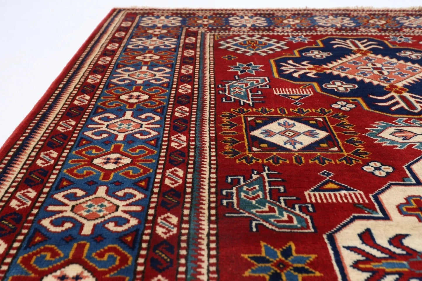 127 x 173 cm | Shirvan Afghan Tribal Hand Knotted Veg Dye Wool carpet