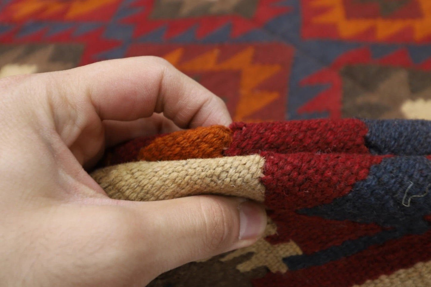 159 x 254 cm | Flat Weaved Afghan Tribal Hand Knotted Veg Dye Wool Carpet