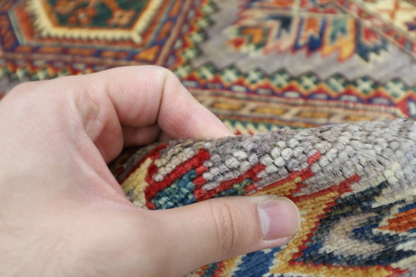 75 x 242 cm | Kazak Afghan Tribal Hand Knotted Wool Runner