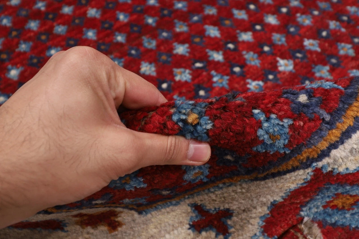 167 x 238 cm | Oushak Afghan Tribal Hand Knotted Veg Dye Wool Carpet