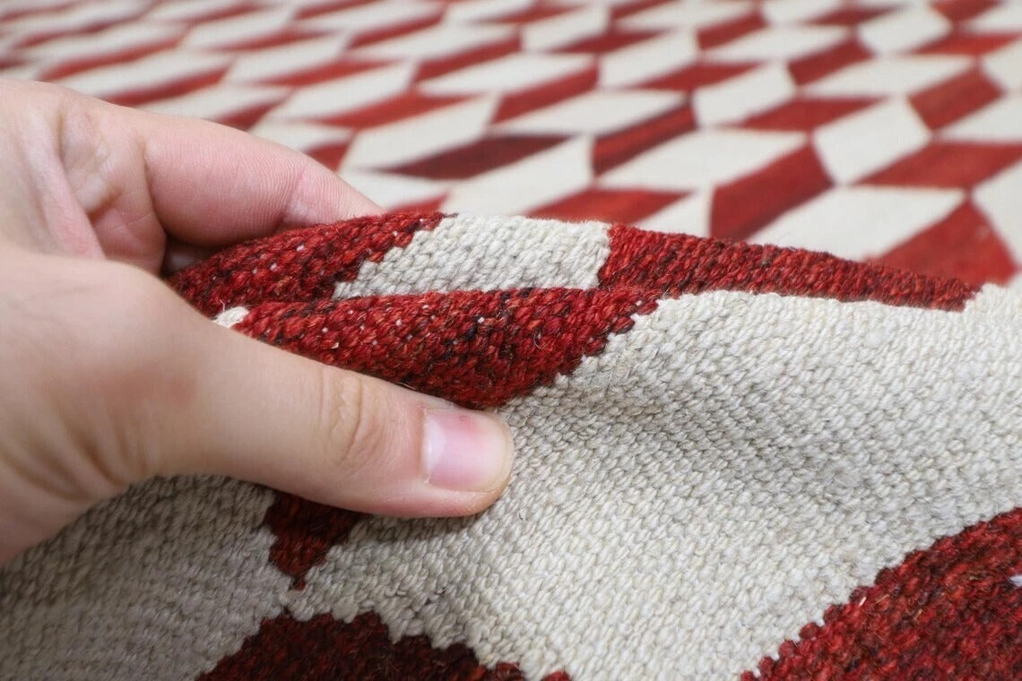 252 x 295 cm | Flat Weaved Afghan Tribal Hand Knotted Kilim