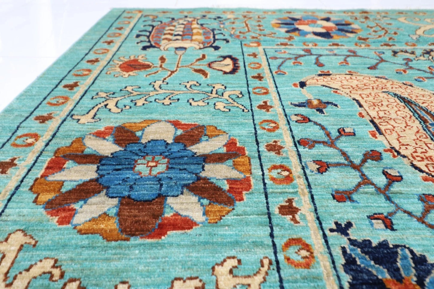 182 x 272 cm |  Suzani Afghan Tribal Hand Knotted Veg Dye Wool carpet