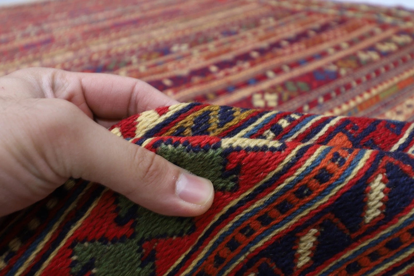 190 x 294 cm | Flat Weaved Kilim Tribal Hand Knotted Carpet