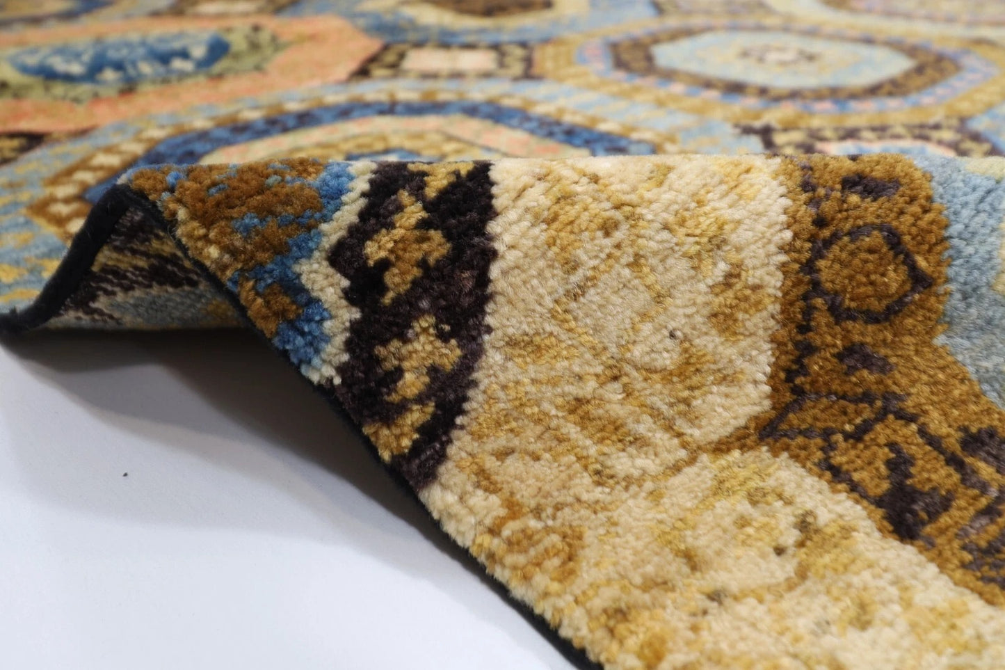 203 x 296 cm | Mamluk Afghan Tribal Hand Knotted Carpet