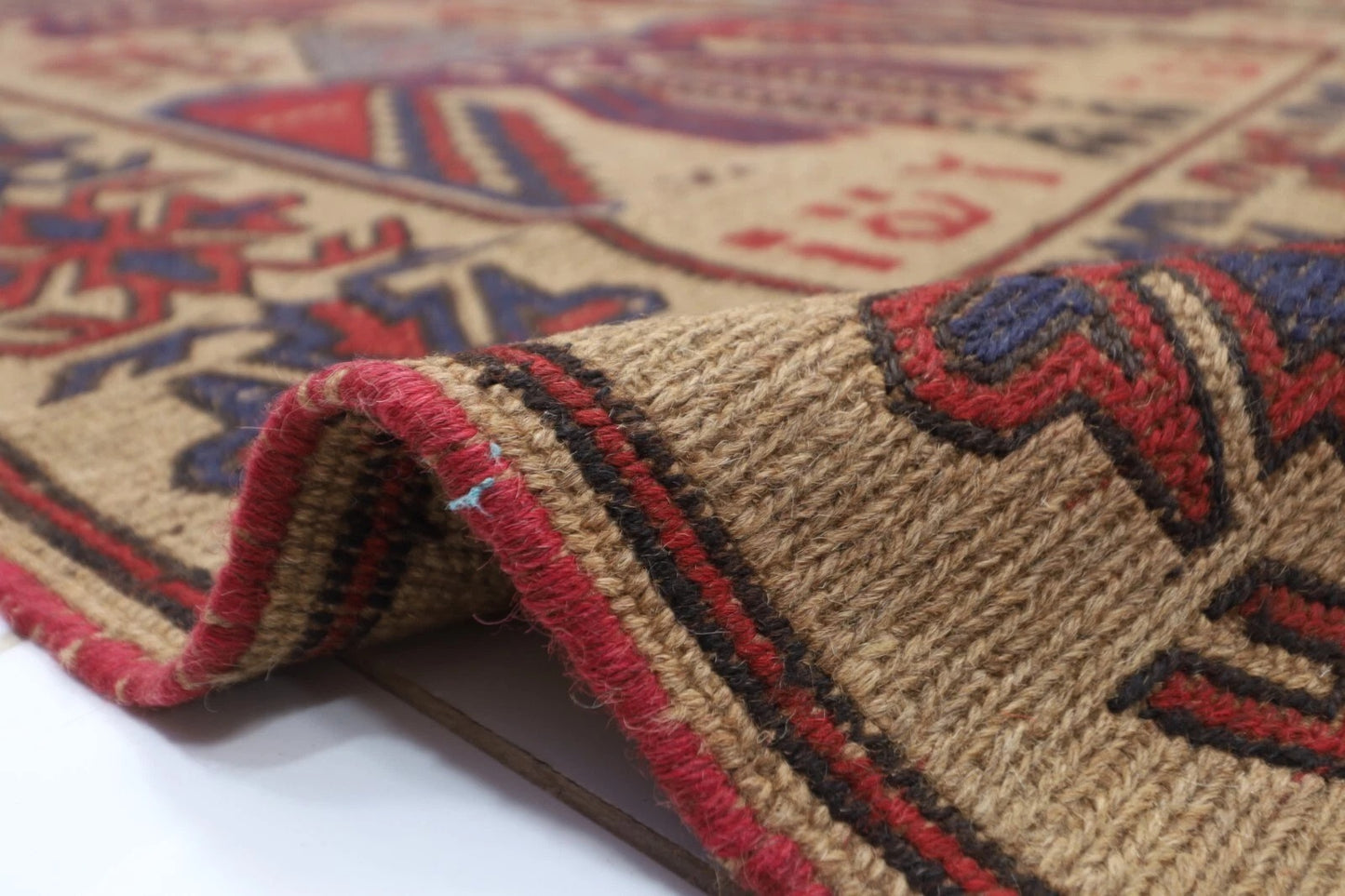 187 x 284 cm | Barjesta Flat Weaved Afghan Tribal Hand Knotted Wool Carpet kilim