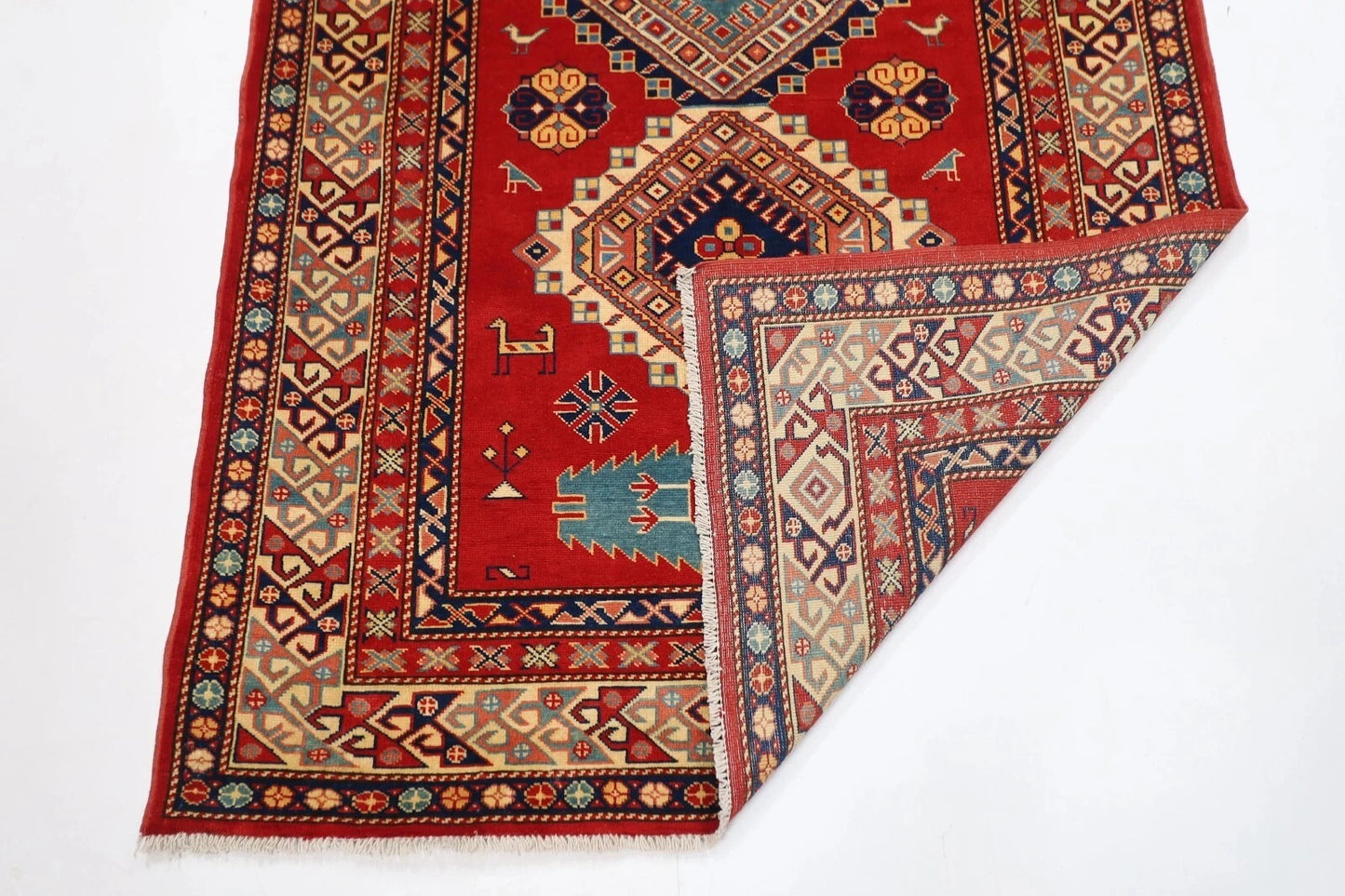 116 x 200 cm | Shirvan Afghan Tribal Hand Knotted Veg Dye Wool carpet