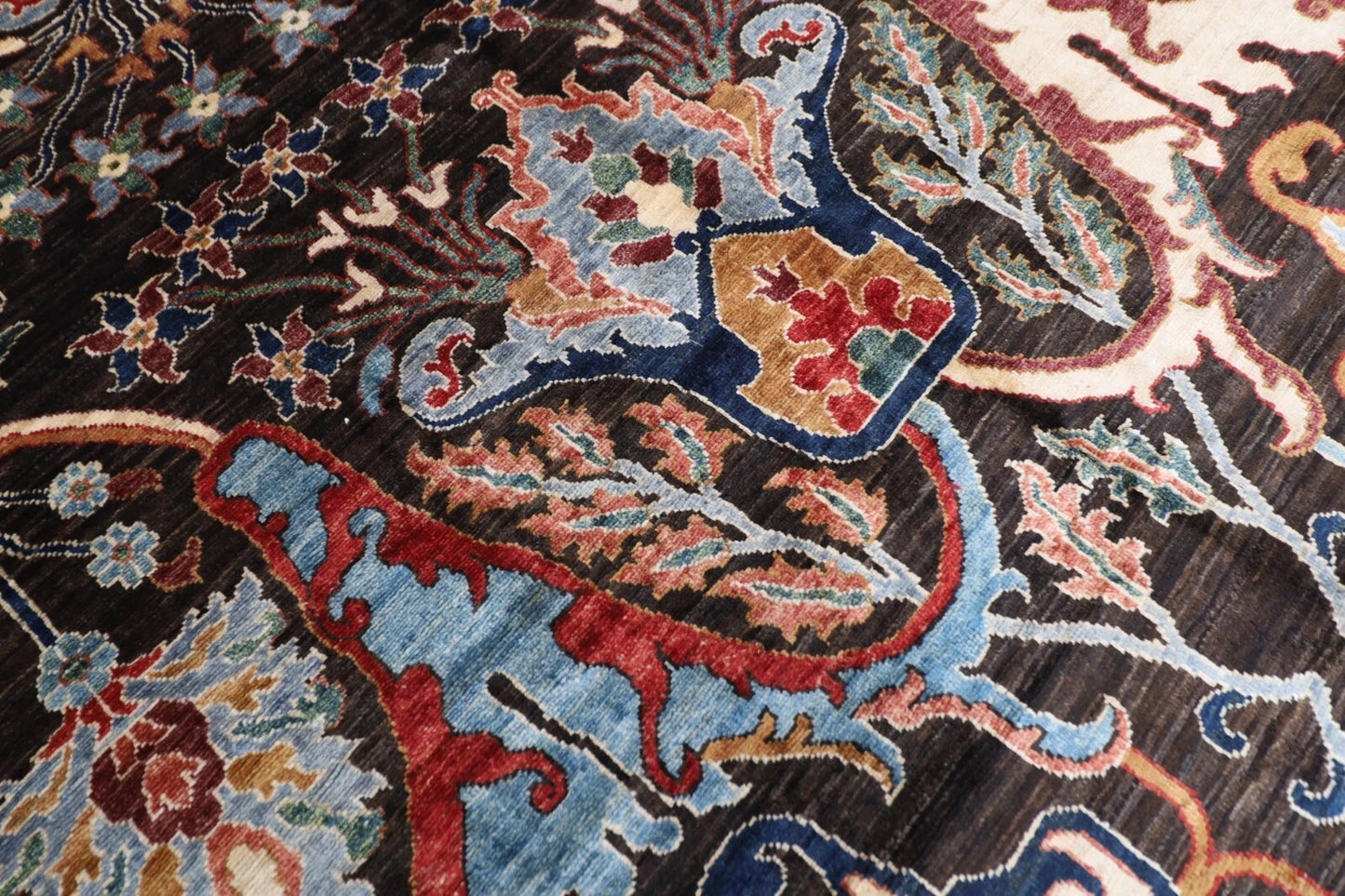 180 x 275 cm | Bidjar Dark Brown Afghan Tribal Hand Knotted Veg Dye Wool carpet