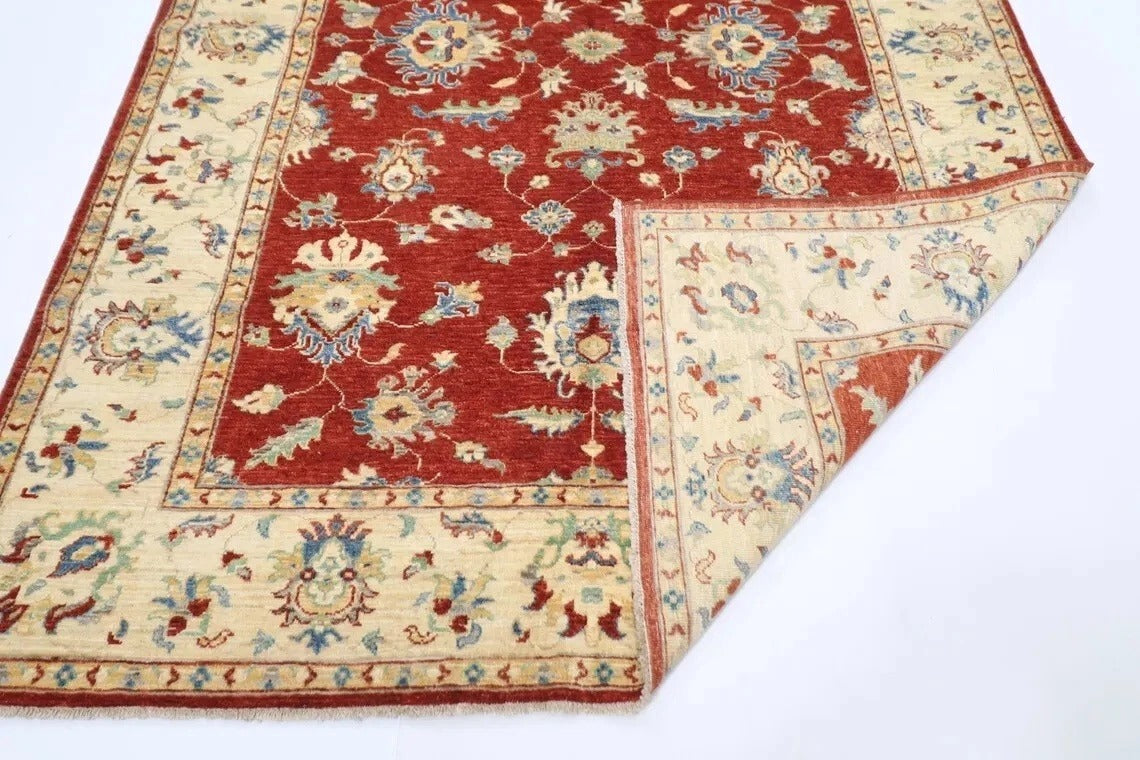 202 x 285 cm | Oriental Afghan Tribal Hand Knotted Carpet