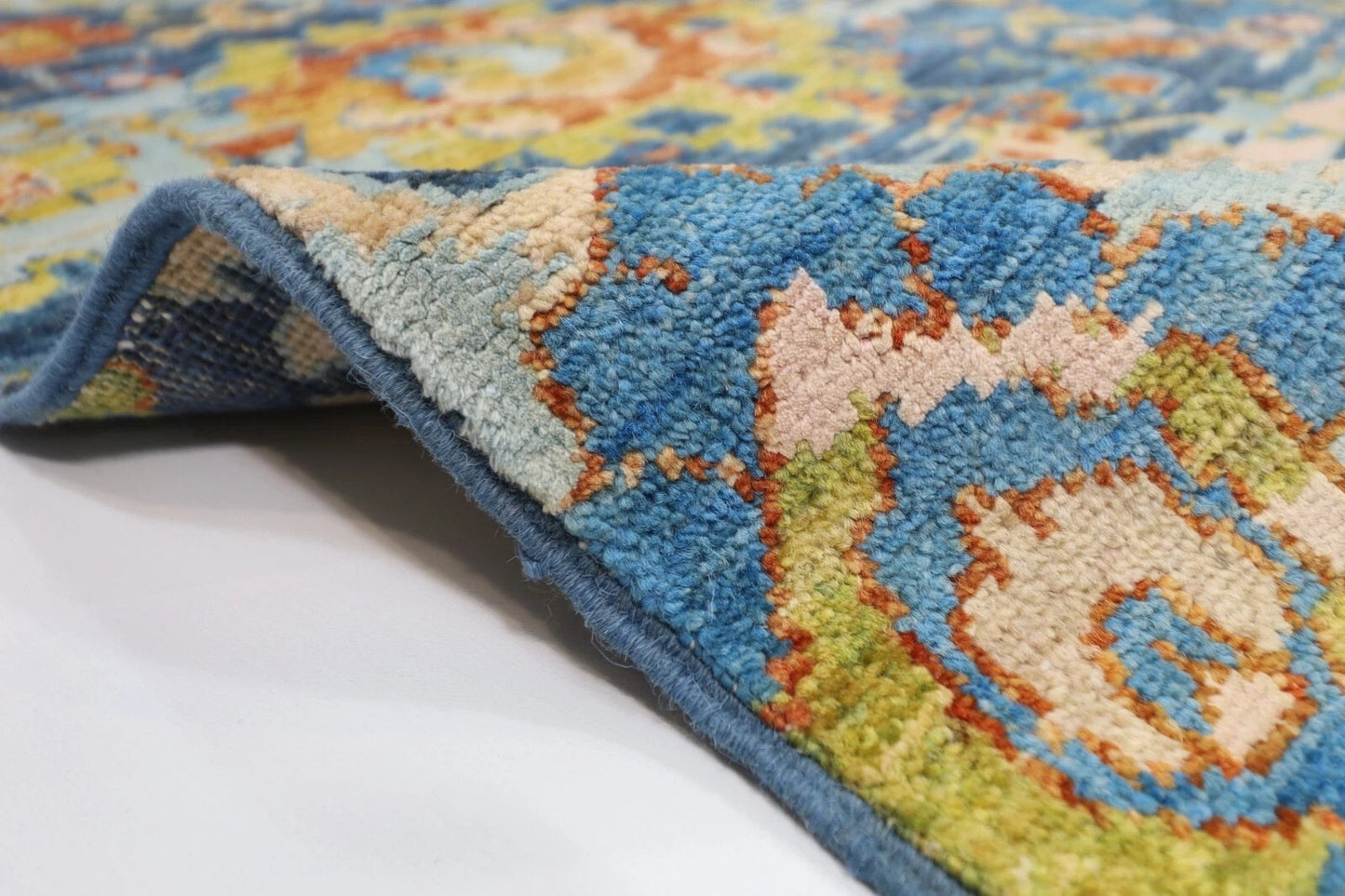 148 x 196 cm | Abstract Afghan Tribal Hand Knotted Veg Dye Wool Carpet