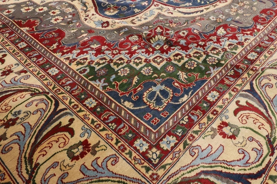 301 x 390 cm | Heriz Afghan Tribal Hand Knotted Carpet