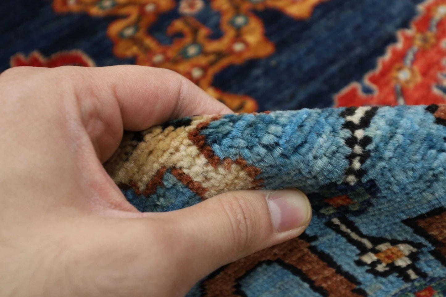 244 x 307 cm | Serapi Afghan Tribal Hand Knotted Carpet