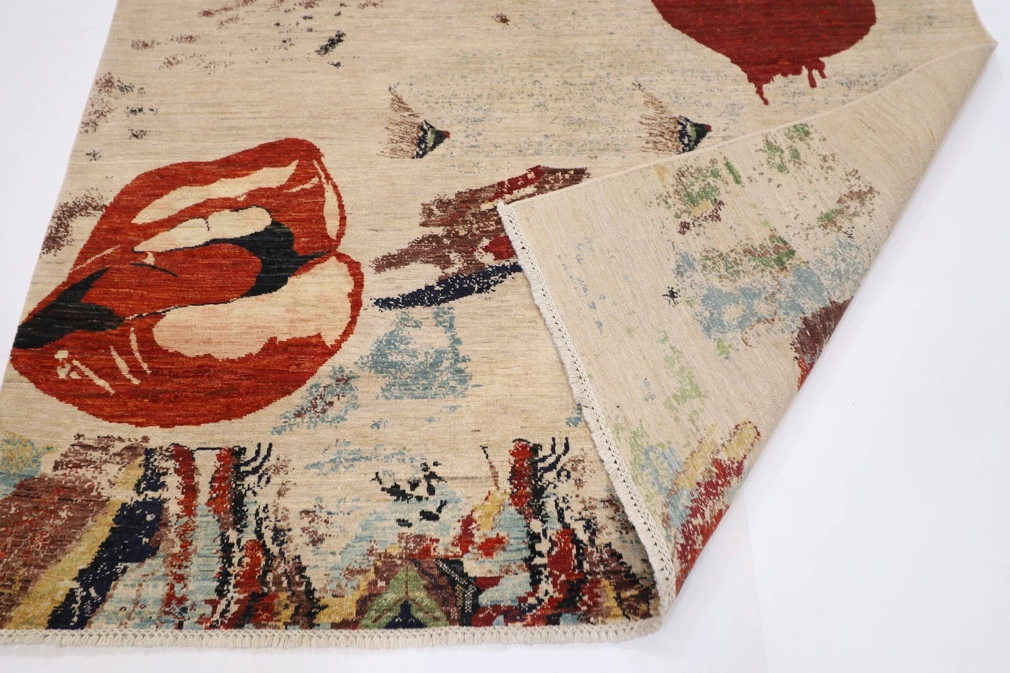186 x 180 cm | Art Afghan Tribal Hand Knotted Wool Carpet