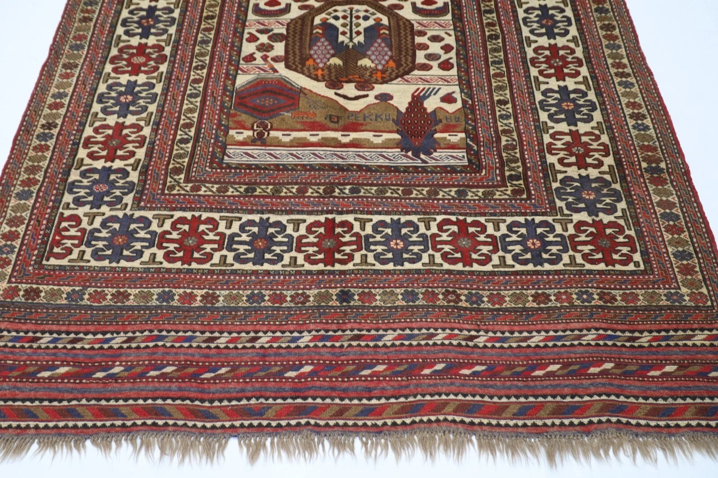 188 x 280 cm | Barjesta Flat Weaved Afghan Tribal Hand Knotted Wool Carpet kilim