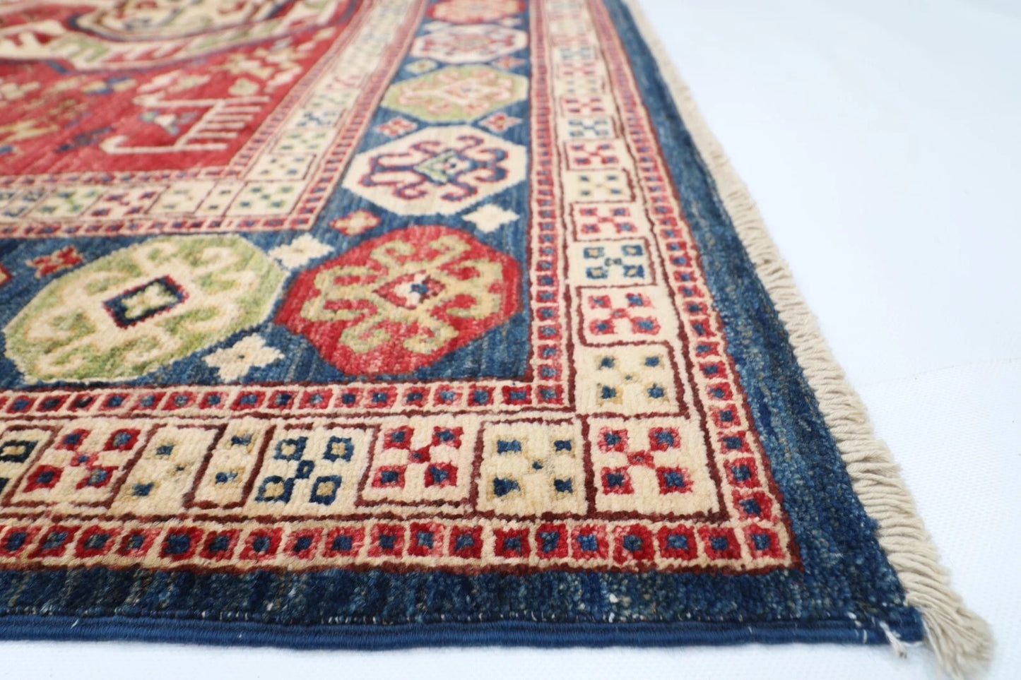173 x 238 cm | Serapi Afghan Tribal Hand Knotted Veg Dye Wool Carpet