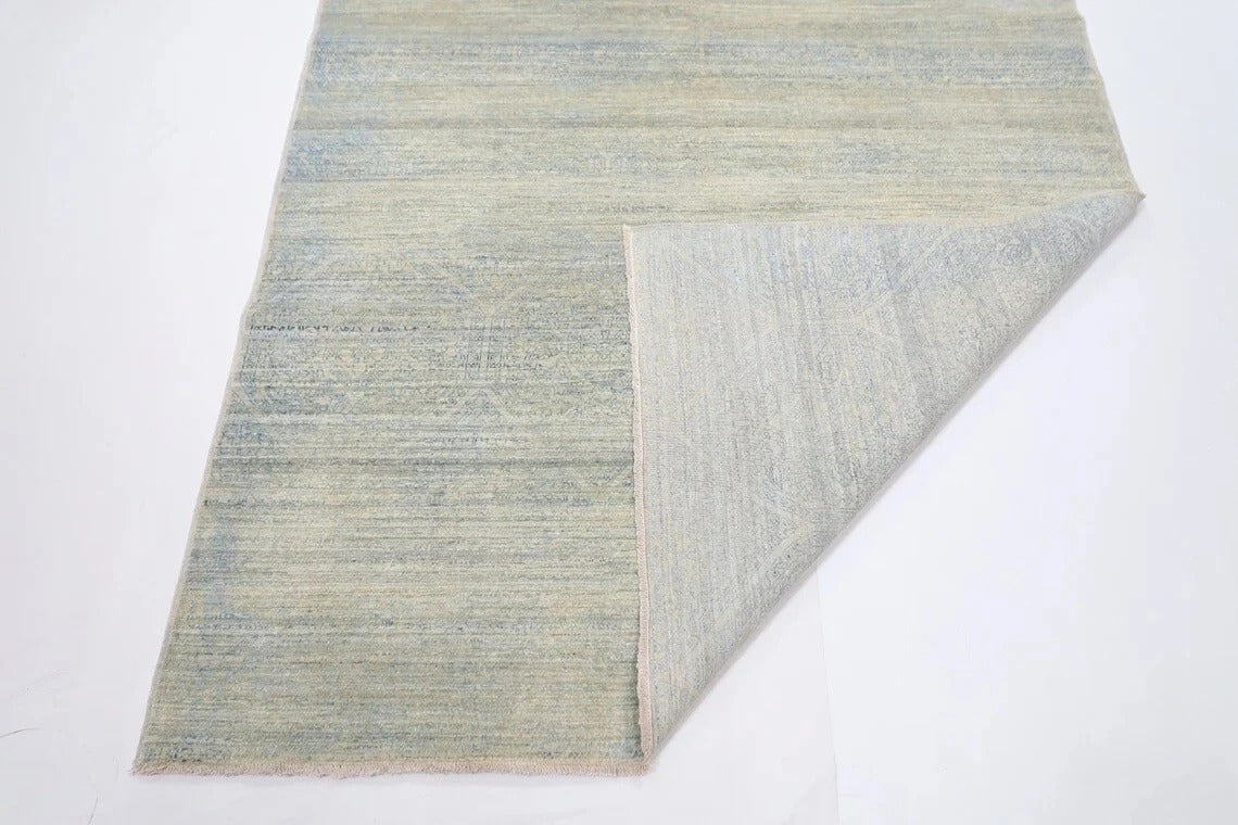 162 x 293 cm | Gabbeh Blue Afghan Tribal Hand Knotted Veg Dye Wool Carpet