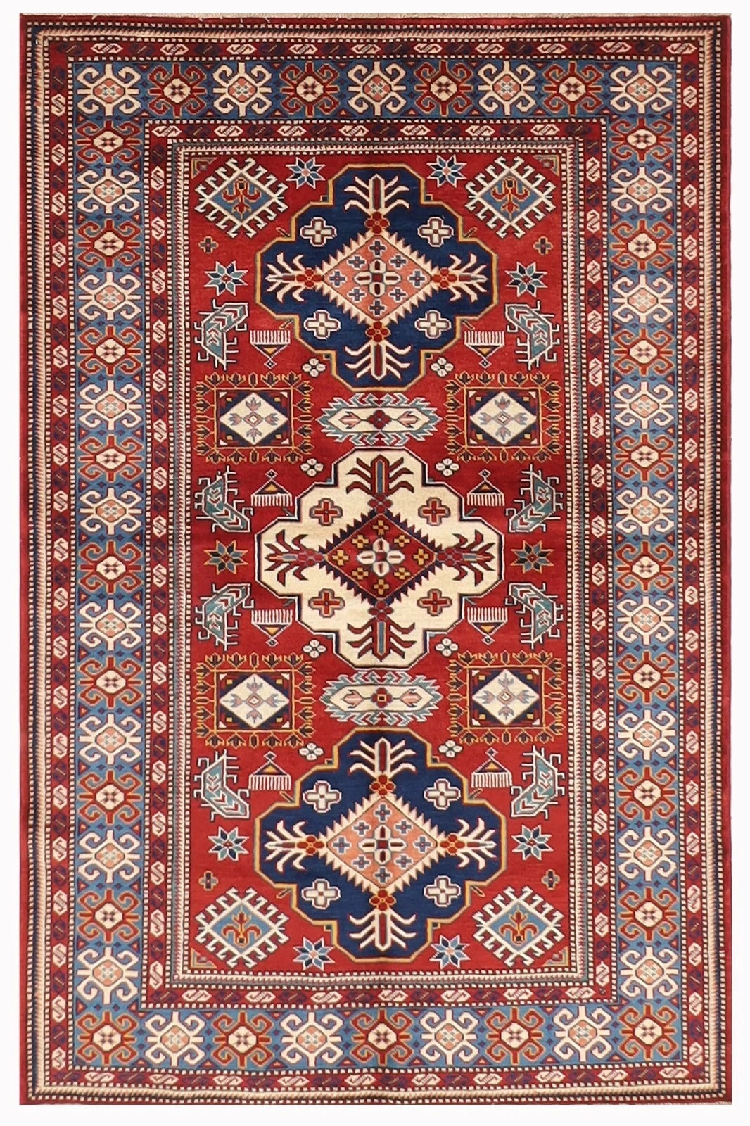 127 x 173 cm | Shirvan Afghan Tribal Hand Knotted Veg Dye Wool carpet