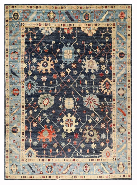 252 x 300 cm | Oushak Afghan Tribal Hand Knotted Carpet