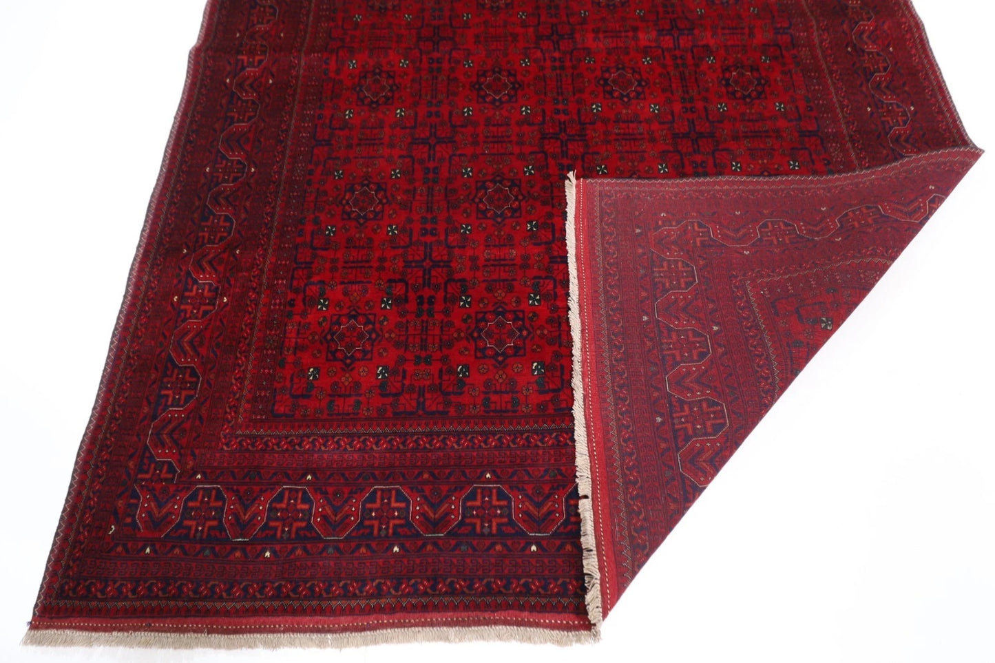 200 x 296 cm | Belgic Afghan Tribal Hand Knotted Carpet