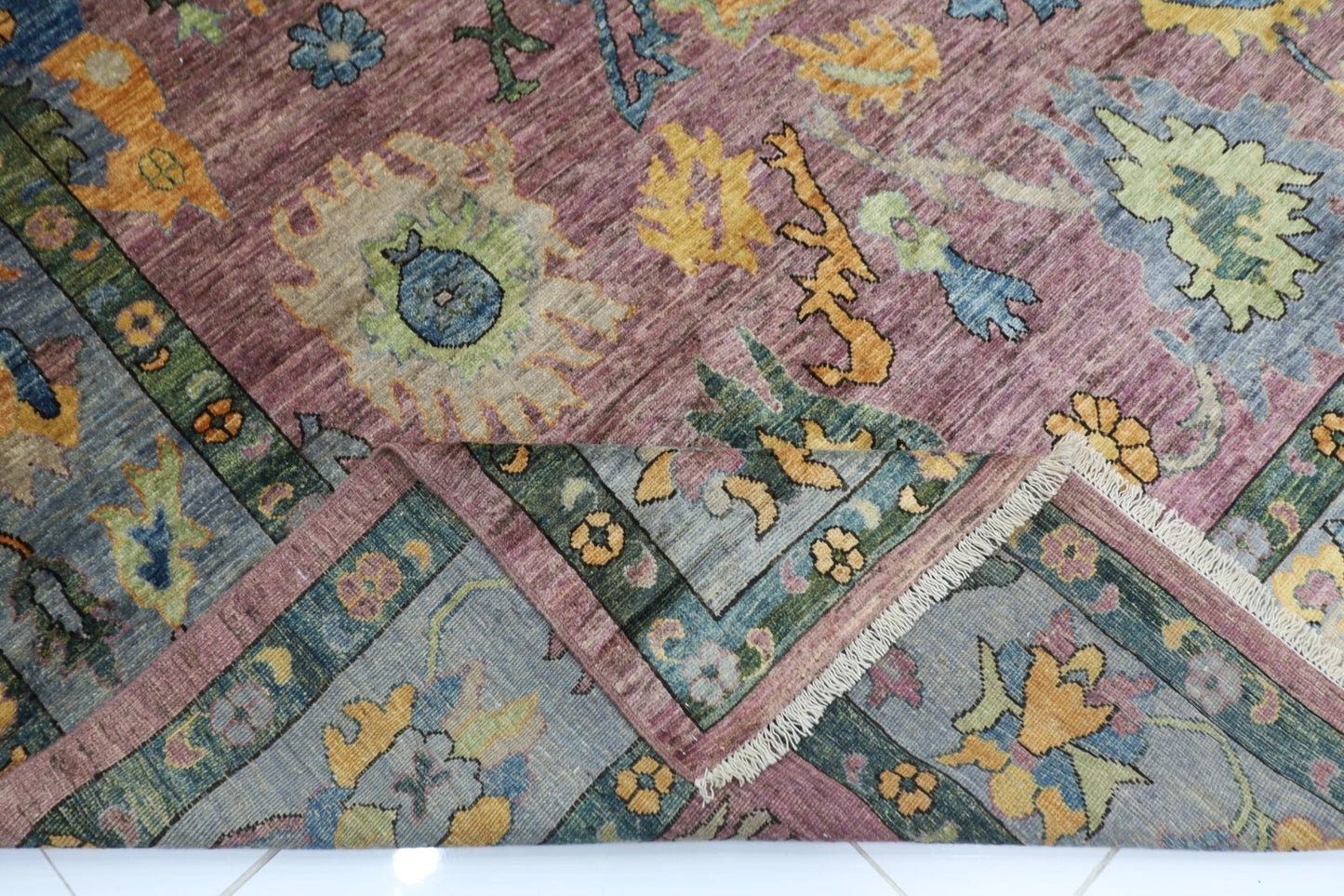 253 x 303 cm | Oushak Afghan Tribal Hand Knotted Carpet