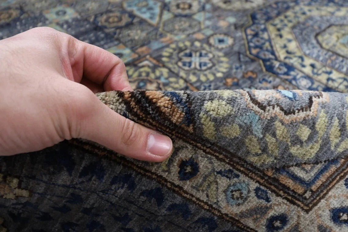 183 x 269 cm |  High Quality Mamluk Gray Afghan Tribal Hand Knotted Veg Dye Wool carpet