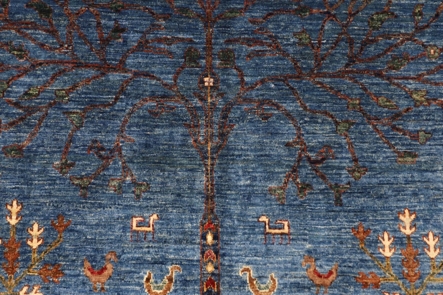 204 x 300 cm | Plants and Trees Afghan Tribal Hand Knotted Carpet