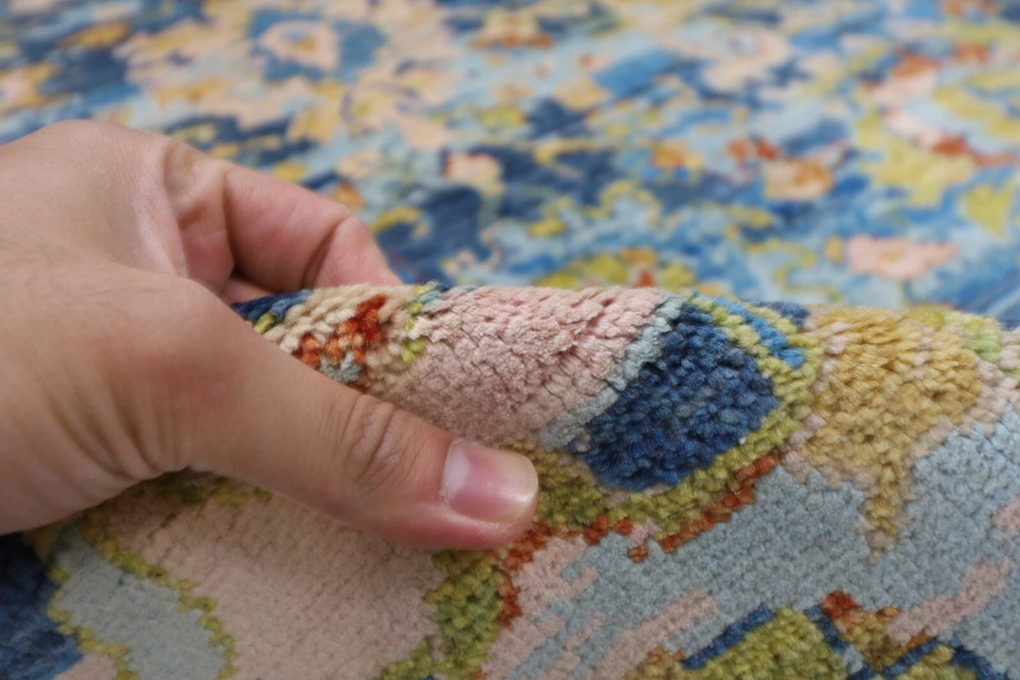 148 x 196 cm | Abstract Afghan Tribal Hand Knotted Veg Dye Wool Carpet
