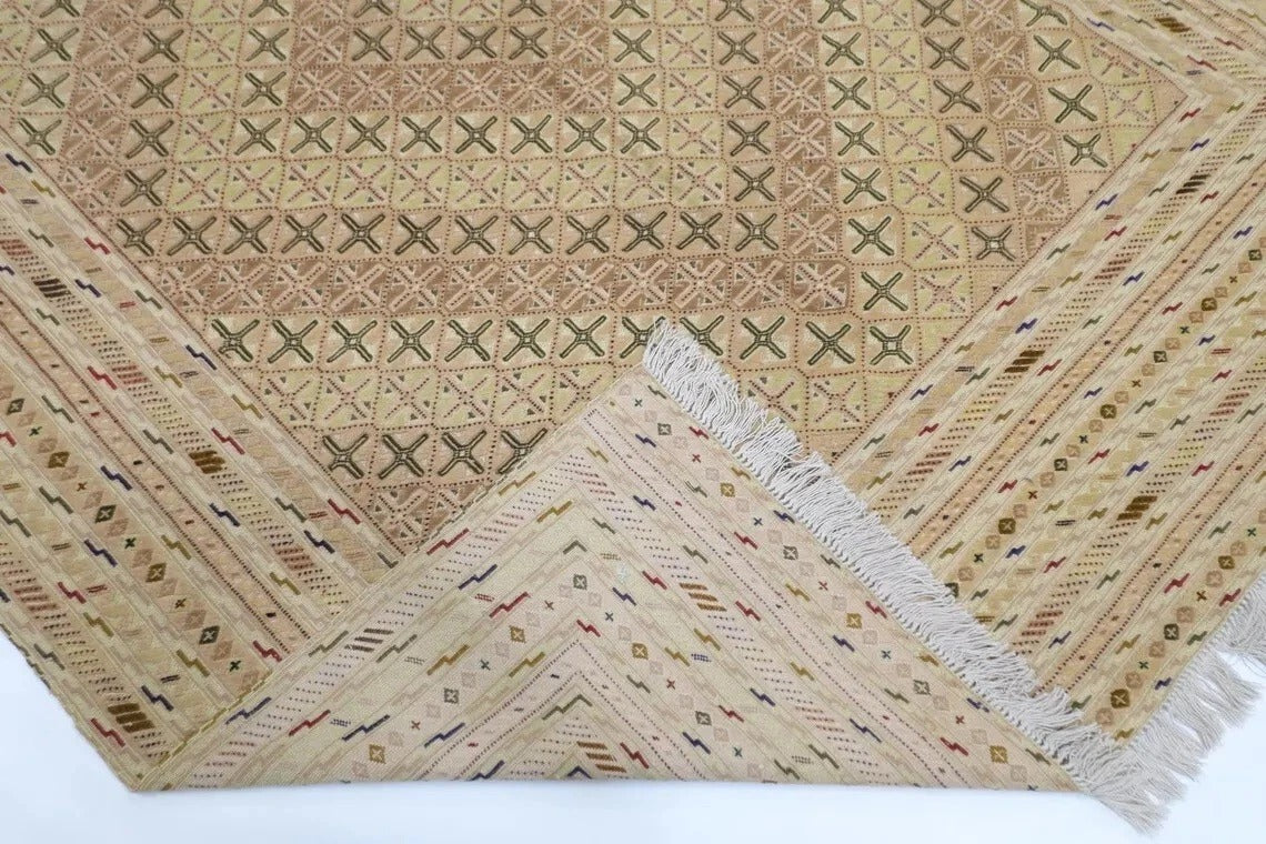 202 x 276 cm | Carpet Kilim Afghan Tribal Hand Knotted Carpet