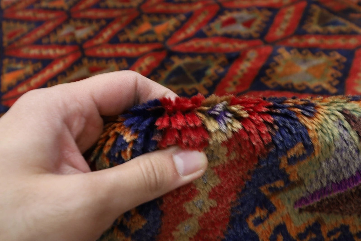 110 x 204 cm | Baluch Afghan Tribal Hand Knotted Veg Dye Wool carpet