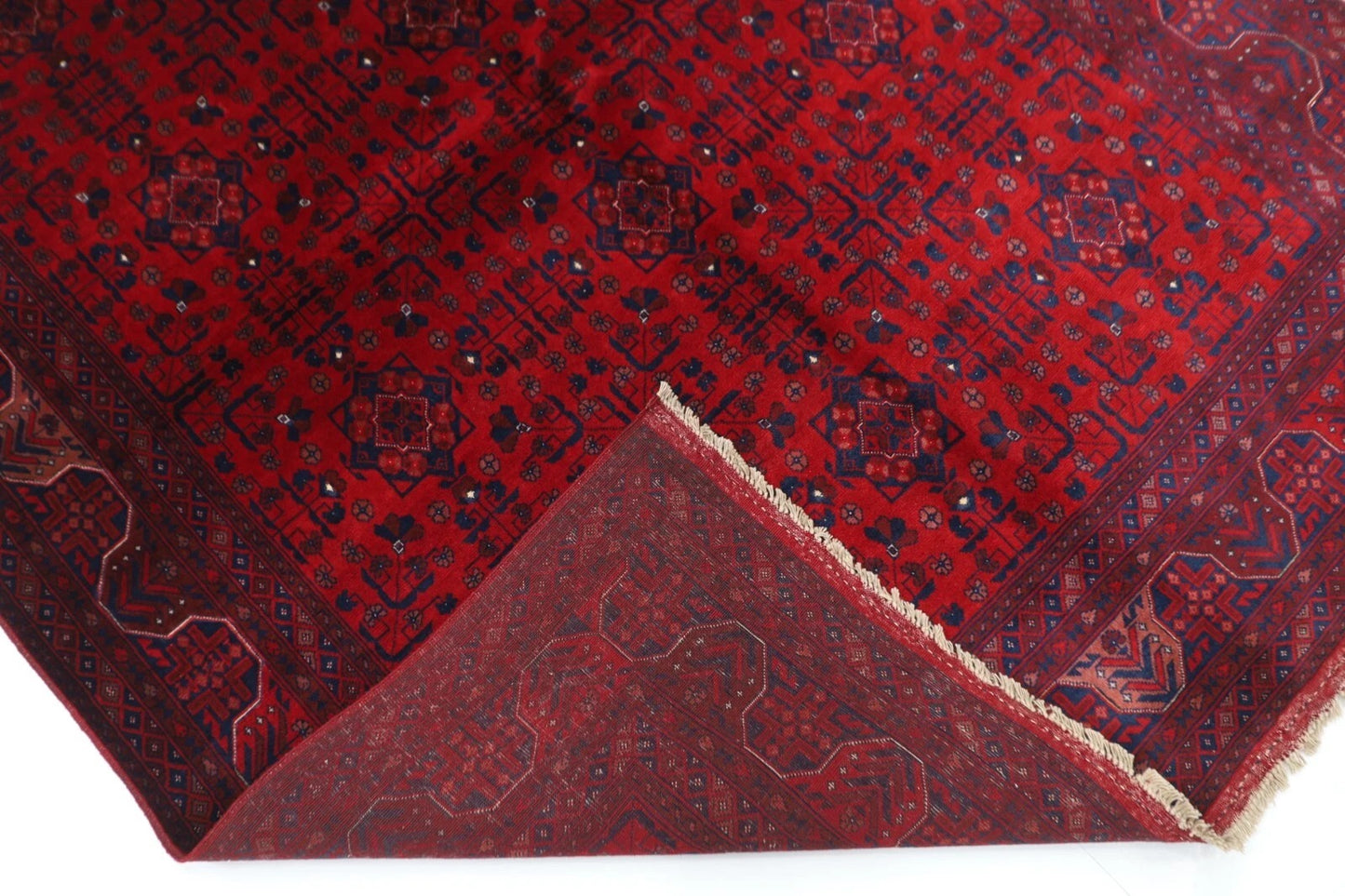 153 x 200 cm | Belgic Tribal Hand Knotted Veg Dye Wool Carpet