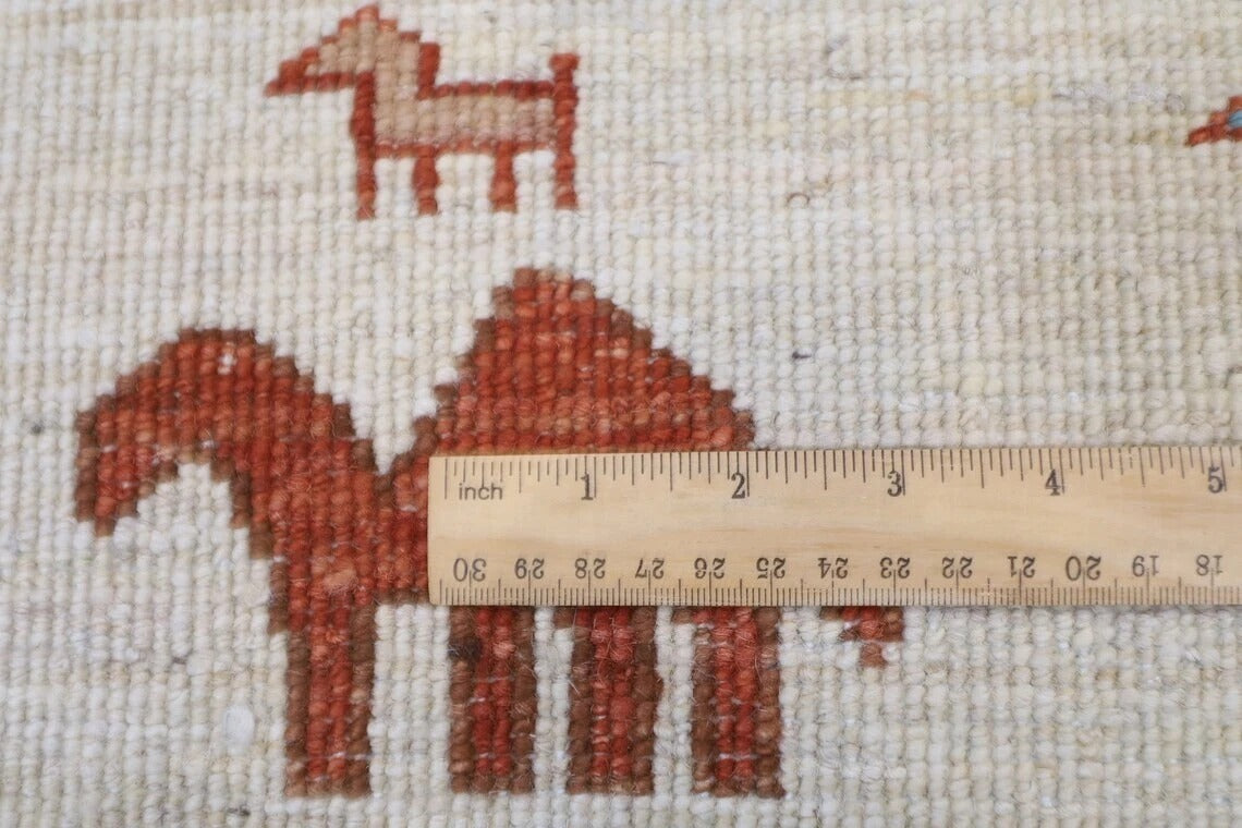 247 x 293 cm | Landscape Afghan Tribal Hand Knotted Carpet