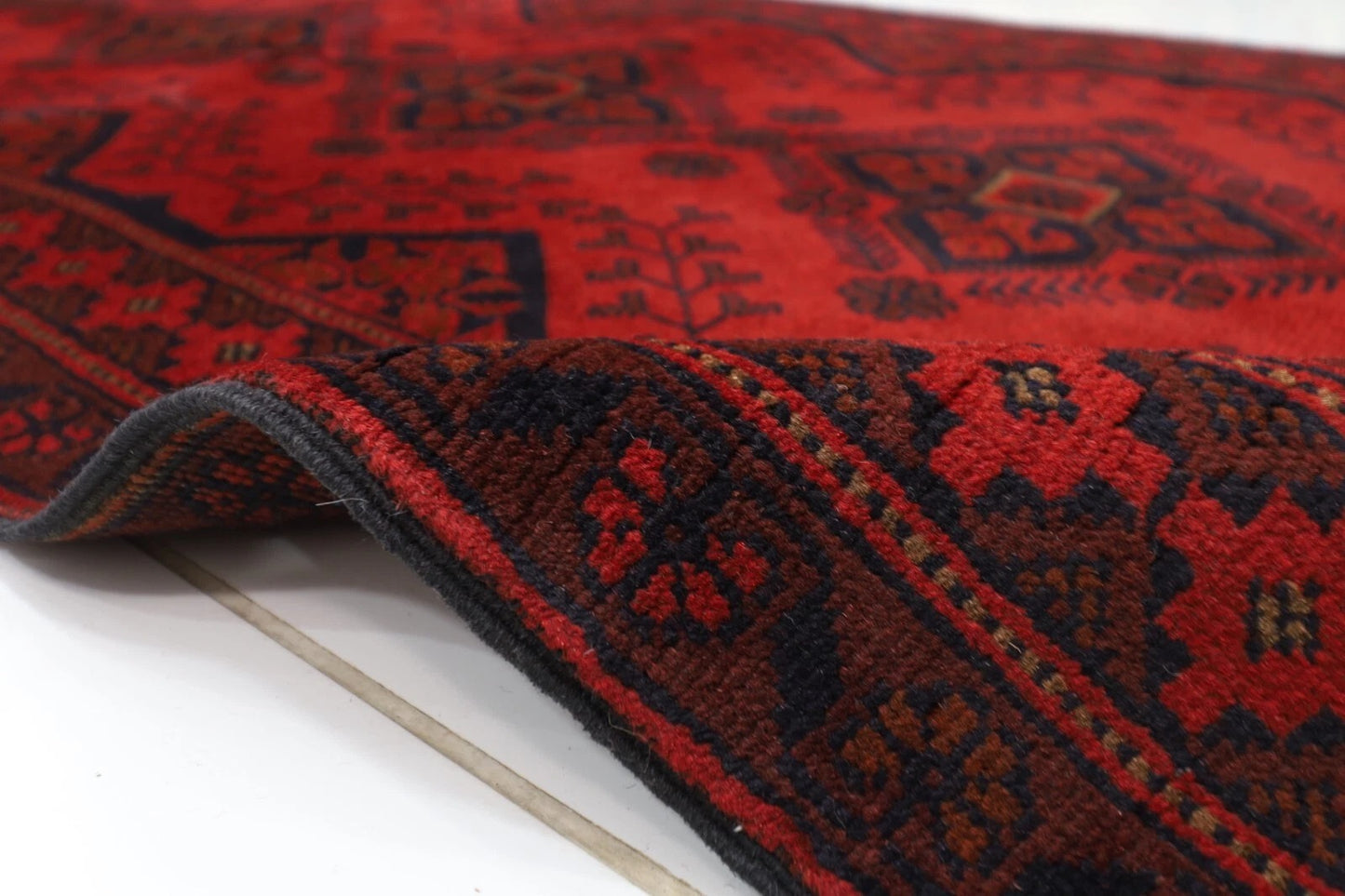 80 x 190 cm | Khal Mohammadi Afghan Tribal Hand Knotted Wool Runner