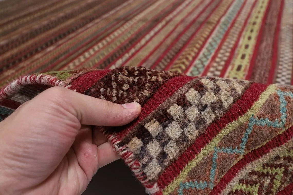 198 x 295 cm | Gabbeh Afghan Tribal Hand Knotted Carpet