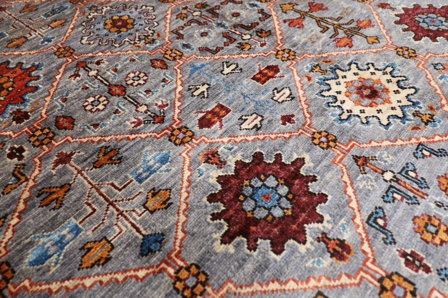 158 x 244 cm | Aryana Afghan Tribal Hand Knotted Veg Dye Wool Carpet