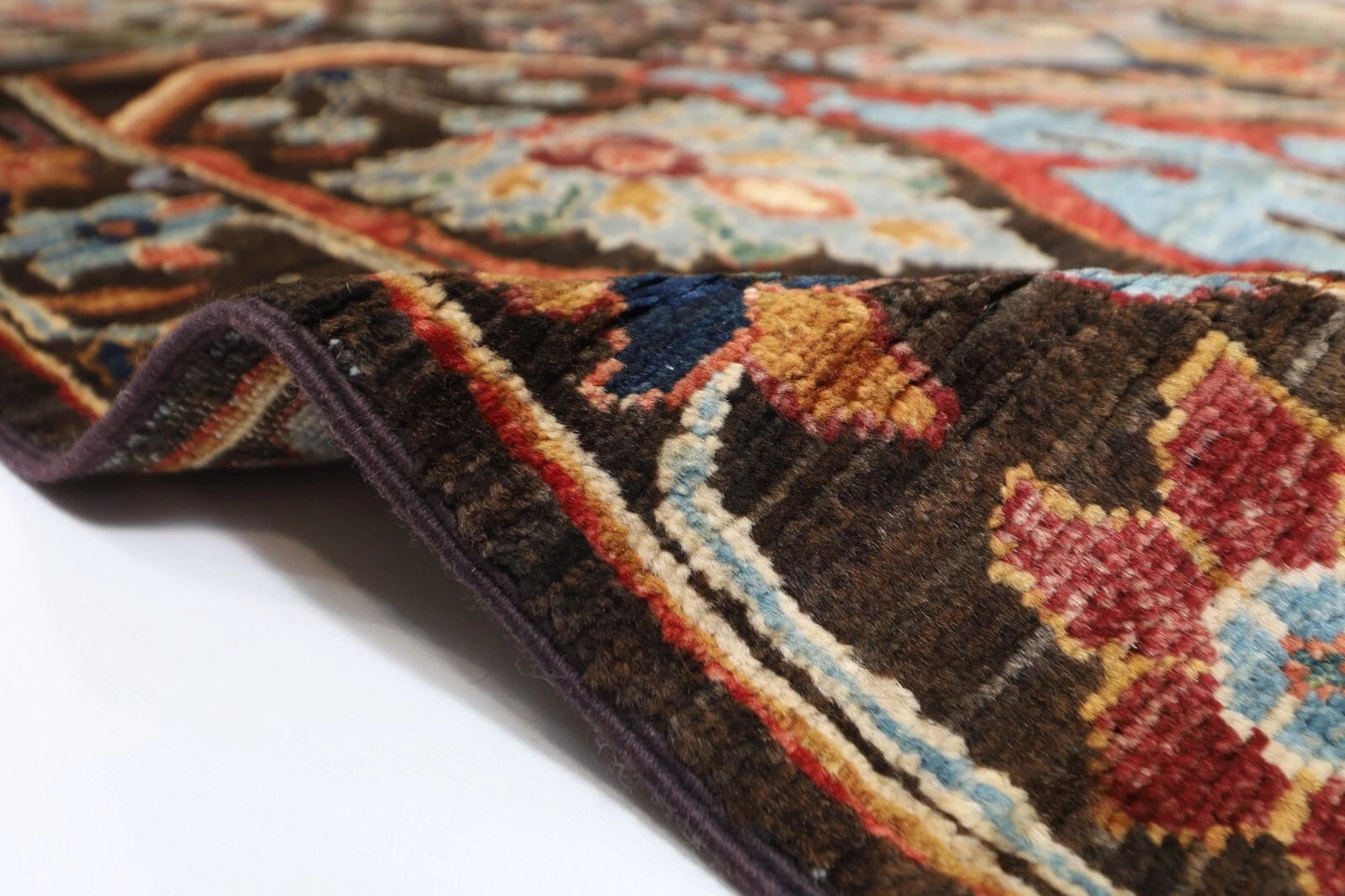 180 x 275 cm | Bidjar Dark Brown Afghan Tribal Hand Knotted Veg Dye Wool carpet
