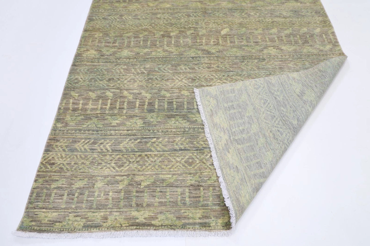 180 x 263 cm | Gabbeh Gray Afghan Tribal Hand Knotted Veg Dye Wool Carpet